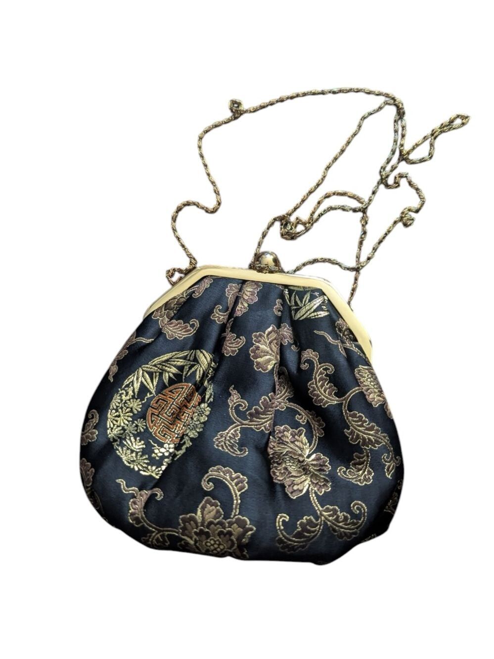 Vintage Fiona Brocade Print Clutch